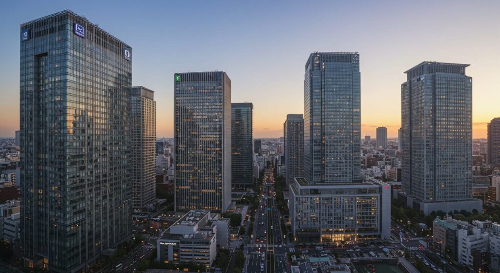 企業のビル